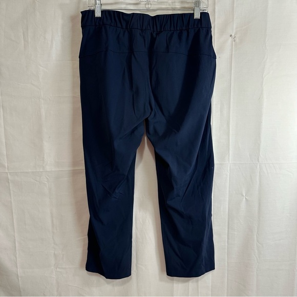 Lululemon Women’s Elastic Drawstring Waist Studio Capri Yoga Pants Navy Size 8 - Picture 6 of 6